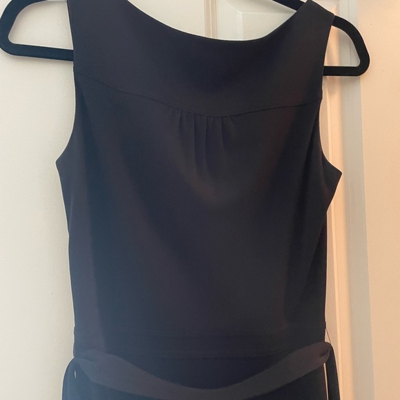 Kay Unger black wrap dress with belt - Picture 4 of 5